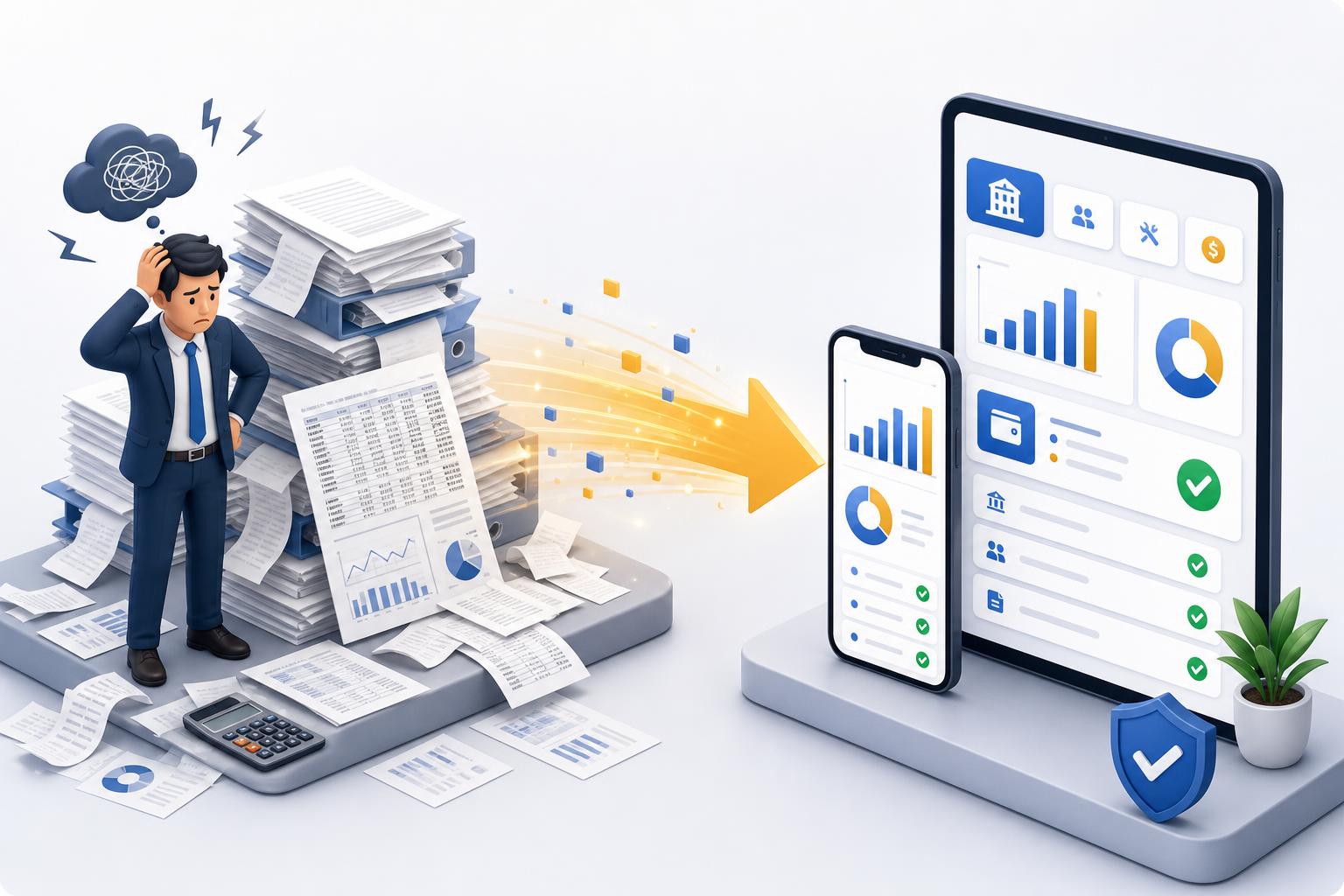 Aplicativo transforma balancetes e extratos bancários complexos em um resumo claro para condôminos